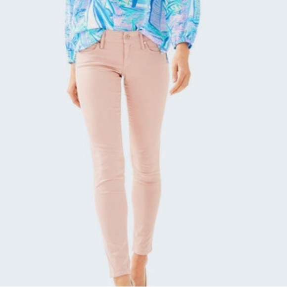 Lilly Pulitzer Jeans, Rose Pale Pink, Worth Skinny Jeans, Pants; Size Women’s 4 - Picture 14 of 15